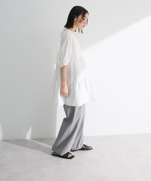 ELENCARE DUE（エレンカーレデュエ）の「・ELENCARE DUE ティアードチュニック（チュニック・レディース・ブラック/グリーン/オフホワイト/ピンク・FREE）」の7枚目の写真