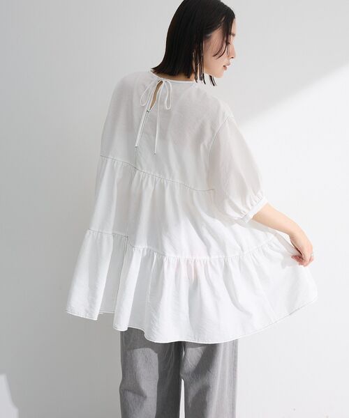 ELENCARE DUE（エレンカーレデュエ）の「・ELENCARE DUE ティアードチュニック（チュニック・レディース・ブラック/グリーン/オフホワイト/ピンク・FREE）」の11枚目の写真