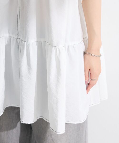 ELENCARE DUE（エレンカーレデュエ）の「・ELENCARE DUE ティアードチュニック（チュニック・レディース・ブラック/グリーン/オフホワイト/ピンク・FREE）」の15枚目の写真