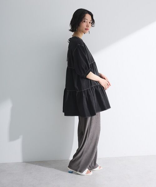 ELENCARE DUE（エレンカーレデュエ）の「・ELENCARE DUE ティアードチュニック（チュニック・レディース・ブラック/グリーン/オフホワイト/ピンク・FREE）」の17枚目の写真