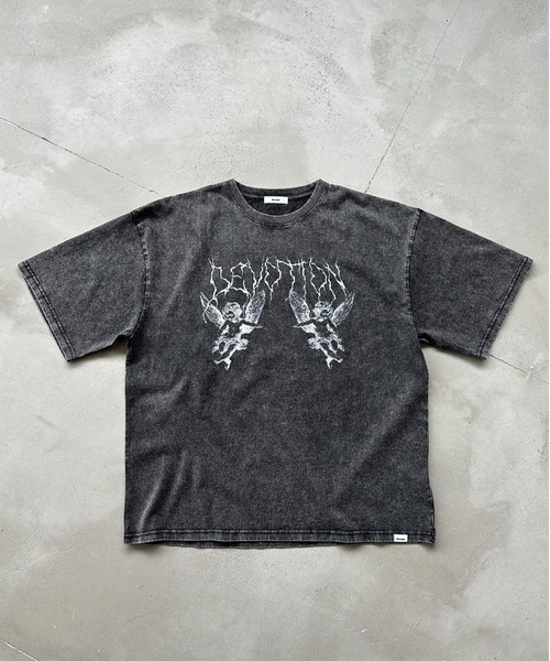 Perushu(ペルーシュ)の「Assorted Graphic Tshirt / アソートグラフィックTシャツ(Tシャツ/カットソー・メンズ・ブラック系/オフホワイト/ピンク/ブラウン/ネイビー/ブラック・MEDIUM/LARGE)」の4枚目の写真