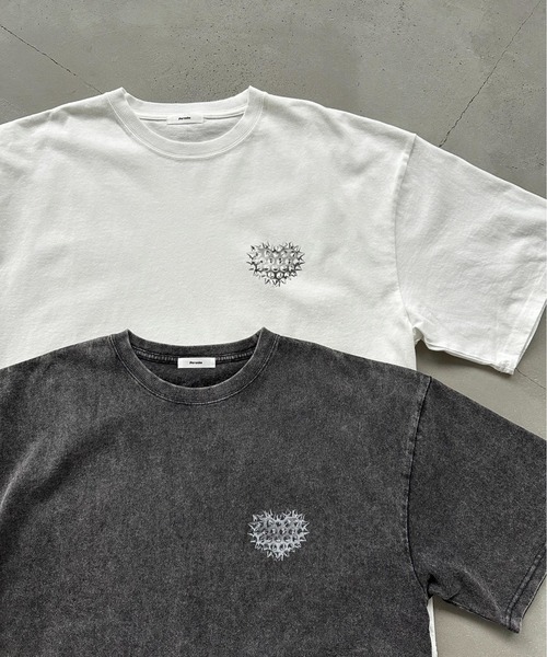 Perushu(ペルーシュ)の「Assorted Graphic Tshirt / アソートグラフィックTシャツ(Tシャツ/カットソー・メンズ・ブラック系/オフホワイト/ピンク/ブラウン/ネイビー/ブラック・MEDIUM/LARGE)」の11枚目の写真