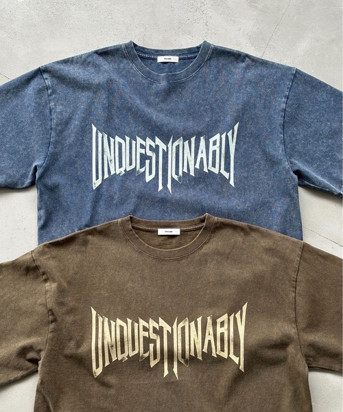 Perushu(ペルーシュ)の「Assorted Graphic Tshirt / アソートグラフィックTシャツ(Tシャツ/カットソー・メンズ・ブラック系/オフホワイト/ピンク/ブラウン/ネイビー/ブラック・MEDIUM/LARGE)」の10枚目の写真