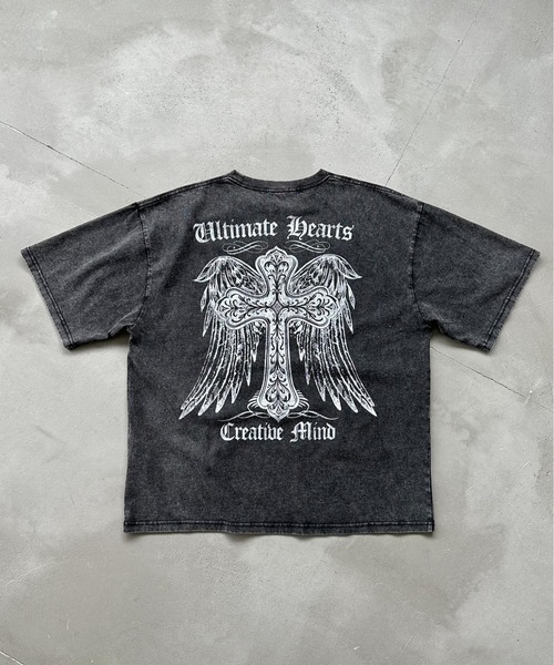 Perushu(ペルーシュ)の「Assorted Graphic Tshirt / アソートグラフィックTシャツ(Tシャツ/カットソー・メンズ・ブラック系/オフホワイト/ピンク/ブラウン/ネイビー/ブラック・MEDIUM/LARGE)」の8枚目の写真