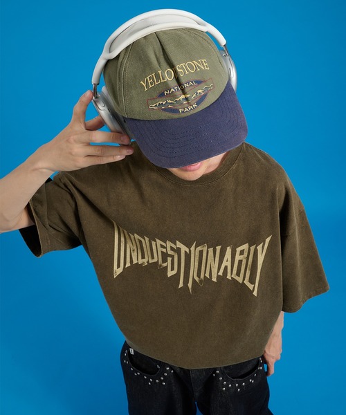 Perushu(ペルーシュ)の「Assorted Graphic Tshirt / アソートグラフィックTシャツ(Tシャツ/カットソー・メンズ・ブラック系/オフホワイト/ピンク/ブラウン/ネイビー/ブラック・MEDIUM/LARGE)」の16枚目の写真