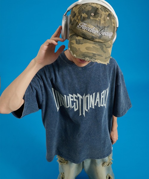 Perushu(ペルーシュ)の「Assorted Graphic Tshirt / アソートグラフィックTシャツ(Tシャツ/カットソー・メンズ・ブラック系/オフホワイト/ピンク/ブラウン/ネイビー/ブラック・MEDIUM/LARGE)」の17枚目の写真