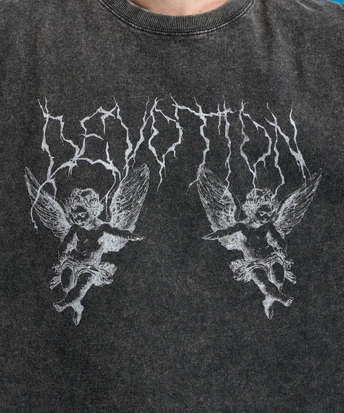 Perushu(ペルーシュ)の「Assorted Graphic Tshirt / アソートグラフィックTシャツ(Tシャツ/カットソー・メンズ・ブラック系/オフホワイト/ピンク/ブラウン/ネイビー/ブラック・MEDIUM/LARGE)」の22枚目の写真