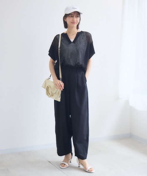 KATHARINE ROSS（キャサリンロス）の「【PILLINI/ピリーニ】麻混サーカスパンツ（その他パンツ・レディース・オレンジ/ブラック/グリーン・SMALL/MEDIUM）」の4枚目の写真