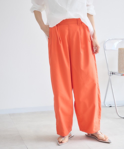 KATHARINE ROSS（キャサリンロス）の「【PILLINI/ピリーニ】麻混サーカスパンツ（その他パンツ・レディース・オレンジ/ブラック/グリーン・SMALL/MEDIUM）」の17枚目の写真