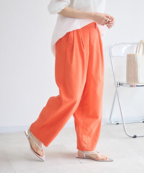 KATHARINE ROSS（キャサリンロス）の「【PILLINI/ピリーニ】麻混サーカスパンツ（その他パンツ・レディース・オレンジ/ブラック/グリーン・SMALL/MEDIUM）」の18枚目の写真