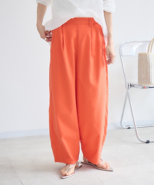 KATHARINE ROSS（キャサリンロス）の「【PILLINI/ピリーニ】麻混サーカスパンツ（その他パンツ・レディース・オレンジ/ブラック/グリーン・SMALL/MEDIUM）」の19枚目の写真