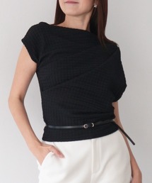 AMBIENT（アンビエント）の「アシンメトリーギャザートップス（Tシャツ/カットソー）」