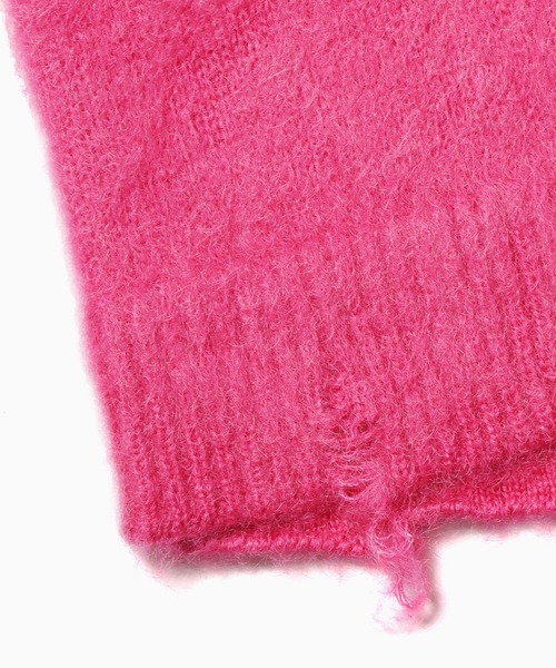 PROVOKE （プロヴォーク）の「PROVOKE/プロヴォーク frayed pullover knit ニット（ニット/セーター・レディース・インディゴブルー・FREE）」の3枚目の写真