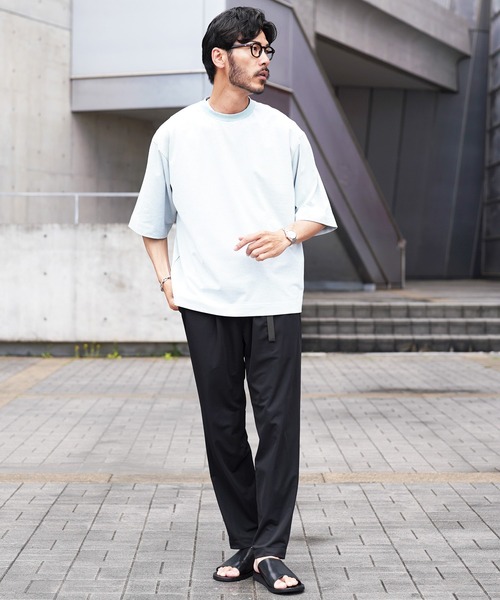 jiggys shop（ジギーズショップ）の「アジャストベルト スリム イージーパンツ スラックス（スラックス・メンズ・ブルーグレー/ブラック・LARGE/SMALL/X-LARGE/MEDIUM）」の7枚目の写真