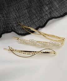 ニュアンスメタルパールミックスヘアピン