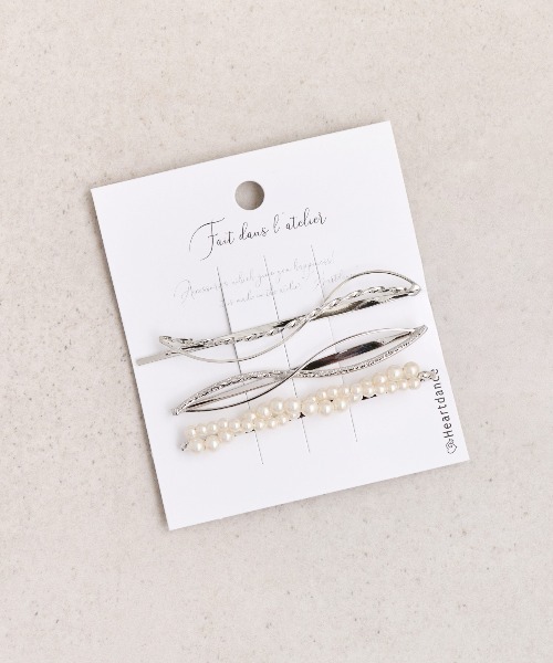 Heartdance（ハートダンス）の「ニュアンスメタルパールミックスヘアピン（ヘアピン・レディース・ゴールド/シルバー・FREE）」の3枚目の写真