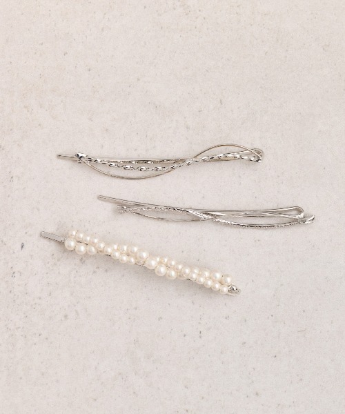 Heartdance（ハートダンス）の「ニュアンスメタルパールミックスヘアピン（ヘアピン・レディース・ゴールド/シルバー・FREE）」の4枚目の写真