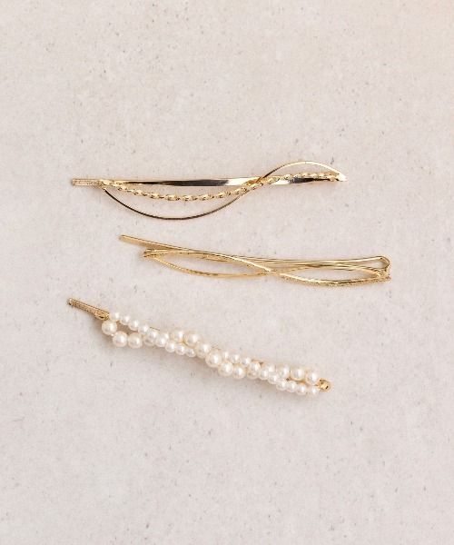 Heartdance（ハートダンス）の「ニュアンスメタルパールミックスヘアピン（ヘアピン・レディース・ゴールド/シルバー・FREE）」の5枚目の写真