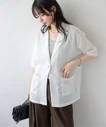 セール】Frill compact jacket/フリルデザインコンパクトジャケット