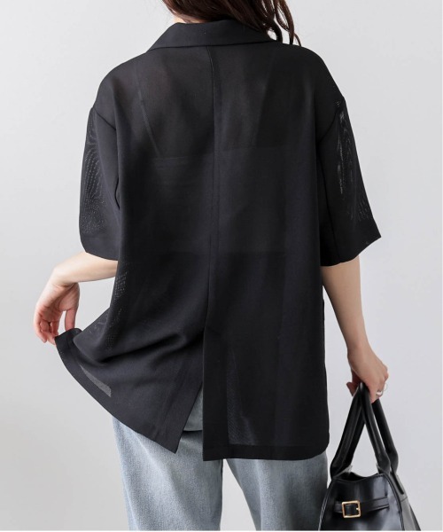 La-gemme（ラジェム）の「メッシュシアージャケット（その他アウター・レディース・ベージュ/ブラック・フリー）」の9枚目の写真