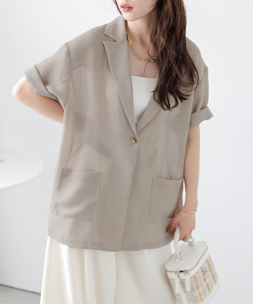 styling/ シアージャケット ベージュ シアージャケット / UNFILO | ファッション通販 【公式通販