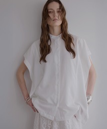 シャツ/ブラウス(長袖/七分) mieli invariant   Vest Docking Blouse MIELI INVARIANT（ミエリインヴァリアント）の「Vest Docking