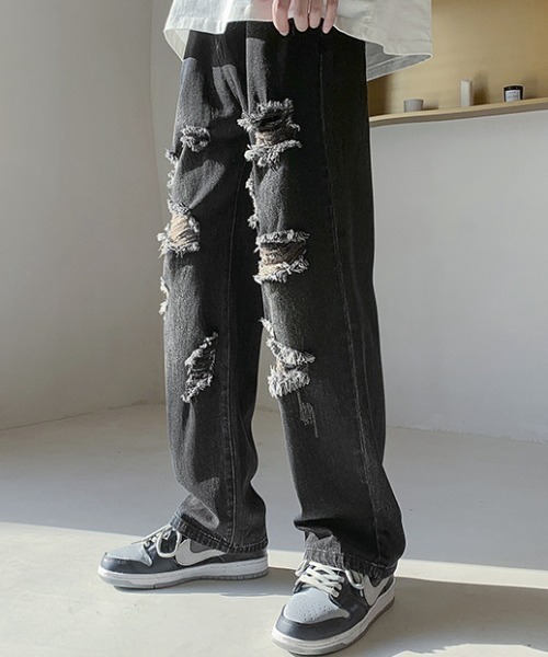 REBALANCE(リバランス)の「ダメージデニム(デニムパンツ・メンズ・A/B・X-LARGE/LARGE/MEDIUM)」の7枚目の写真