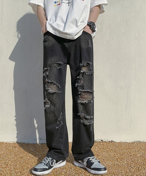 REBALANCE(リバランス)の「ダメージデニム(デニムパンツ・メンズ・A/B・X-LARGE/LARGE/MEDIUM)」の8枚目の写真