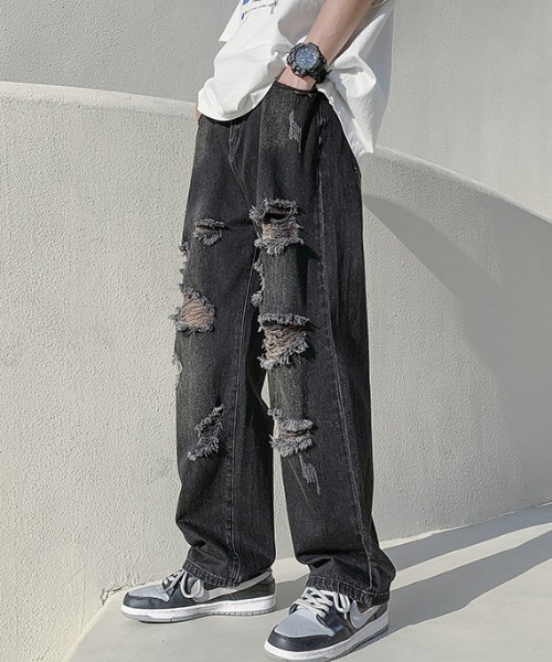 REBALANCE(リバランス)の「ダメージデニム(デニムパンツ・メンズ・A/B・X-LARGE/LARGE/MEDIUM)」の9枚目の写真