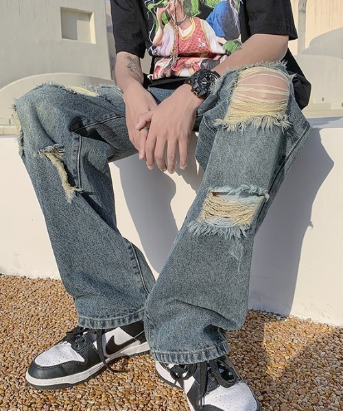 REBALANCE(リバランス)の「ダメージデニム(デニムパンツ・メンズ・A/B・X-LARGE/LARGE/MEDIUM)」の14枚目の写真