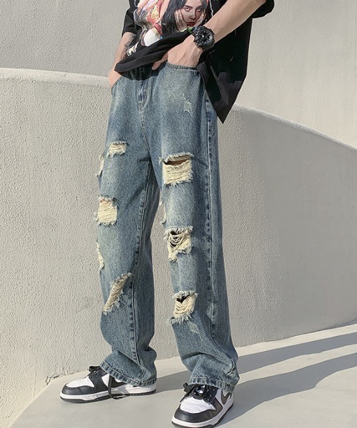 REBALANCE(リバランス)の「ダメージデニム(デニムパンツ・メンズ・A/B・X-LARGE/LARGE/MEDIUM)」の18枚目の写真