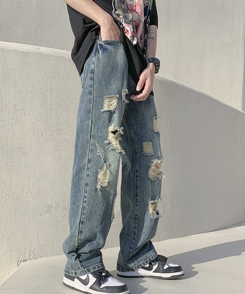 REBALANCE(リバランス)の「ダメージデニム(デニムパンツ・メンズ・A/B・X-LARGE/LARGE/MEDIUM)」の20枚目の写真