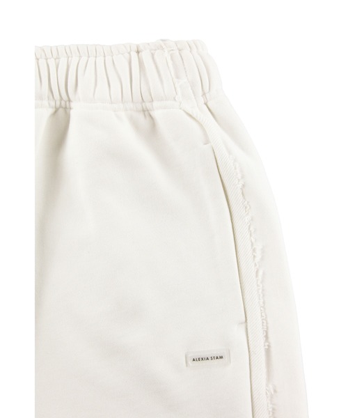 ALEXIA STAM（アリシアスタン）の「Wellness Sweat Shorts /ハーフスエットパンツ（スウェットパンツ・レディース・チャコールグレー/ホワイト・S/M）」の13枚目の写真