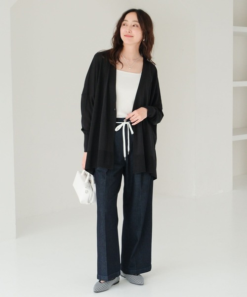 Elura(エルーラ)の「冷感イージーデニム<低身長サイズあり>/495590(デニムパンツ・レディース・ブルー/ネイビー・SMALL/MEDIUM/LARGE/FREE(S))」の3枚目の写真