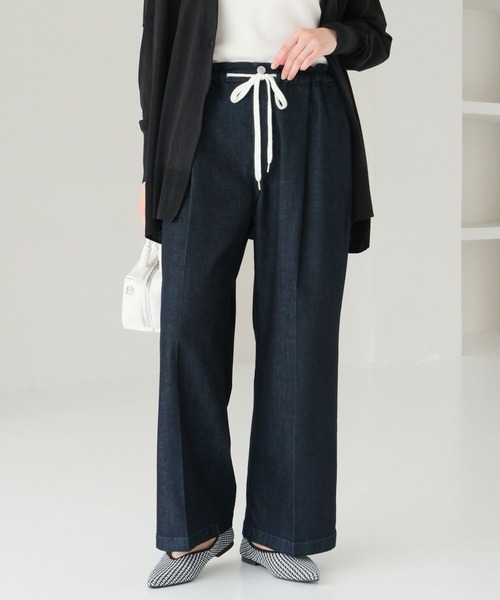 Elura(エルーラ)の「冷感イージーデニム<低身長サイズあり>/495590(デニムパンツ・レディース・ブルー/ネイビー・SMALL/MEDIUM/LARGE/FREE(S))」の5枚目の写真