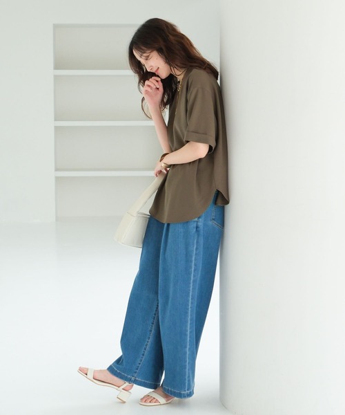 Elura(エルーラ)の「冷感イージーデニム<低身長サイズあり>/495590(デニムパンツ・レディース・ブルー/ネイビー・SMALL/MEDIUM/LARGE/FREE(S))」の9枚目の写真