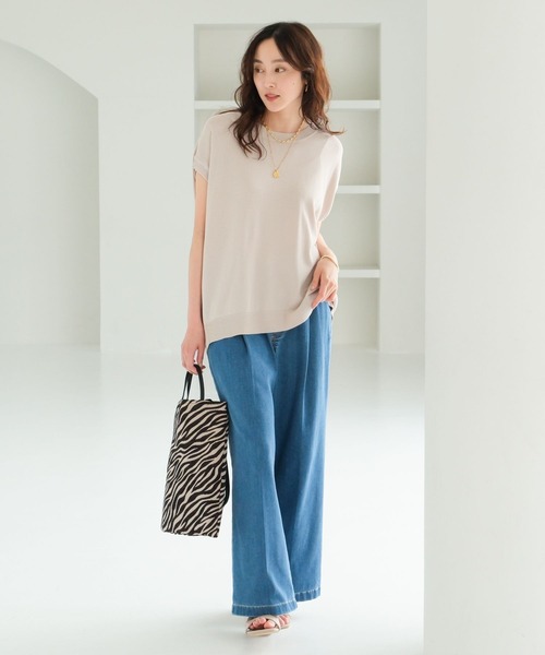 Elura(エルーラ)の「冷感イージーデニム<低身長サイズあり>/495590(デニムパンツ・レディース・ブルー/ネイビー・SMALL/MEDIUM/LARGE/FREE(S))」の12枚目の写真