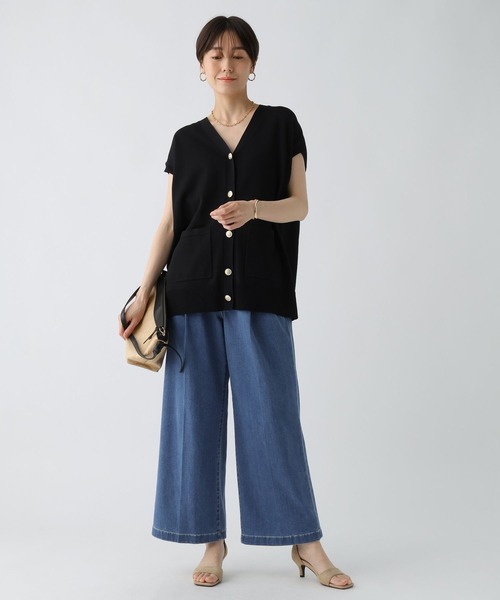 Elura(エルーラ)の「冷感イージーデニム<低身長サイズあり>/495590(デニムパンツ・レディース・ブルー/ネイビー・SMALL/MEDIUM/LARGE/FREE(S))」の14枚目の写真