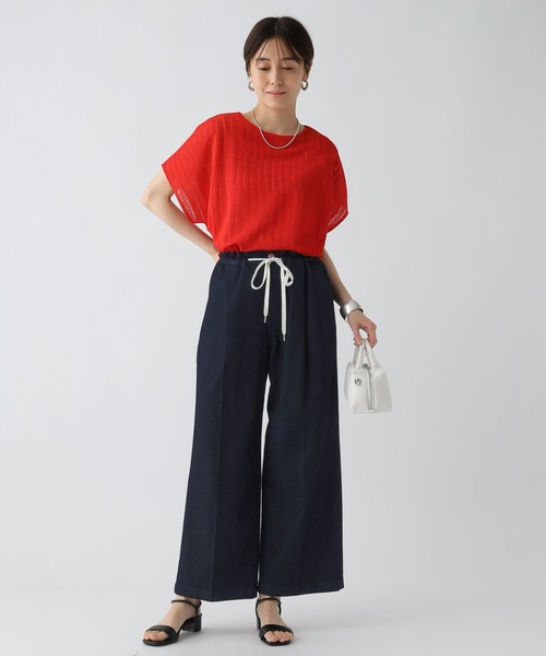 Elura(エルーラ)の「冷感イージーデニム<低身長サイズあり>/495590(デニムパンツ・レディース・ブルー/ネイビー・SMALL/MEDIUM/LARGE/FREE(S))」の18枚目の写真