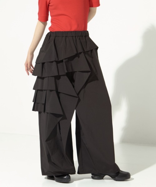 TAAKK/ターク】《STUDIOUS別注》 RUFFLE PANTS/フリルパンツ