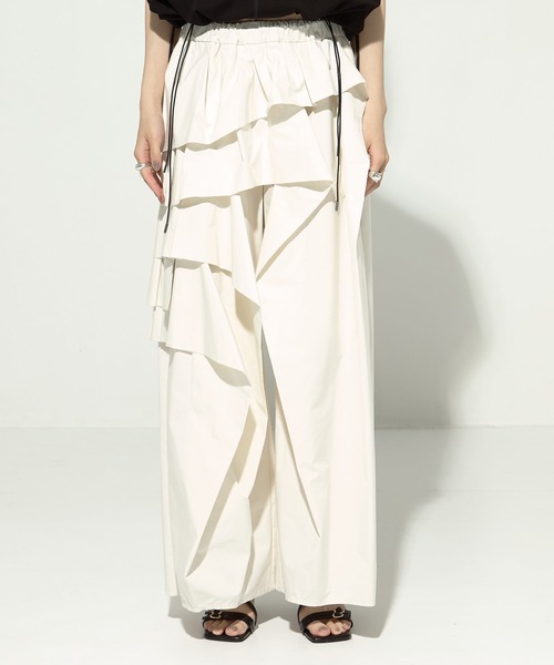 TAAKK/ターク】《STUDIOUS別注》 RUFFLE PANTS/フリルパンツ（その他