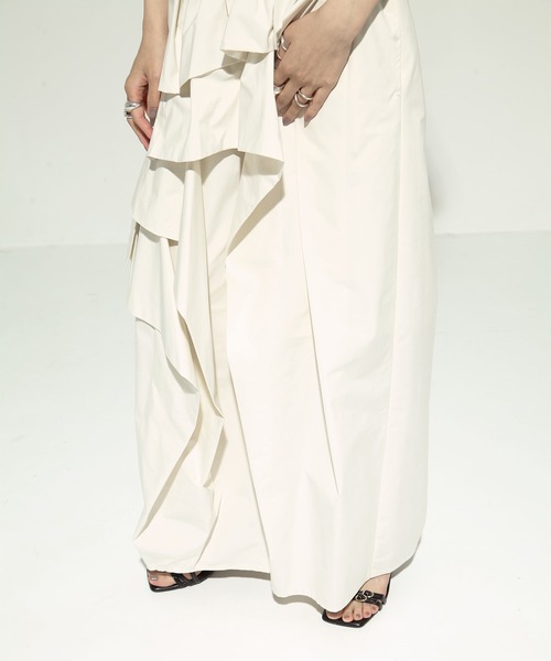 TAAKK/ターク】《STUDIOUS別注》 RUFFLE PANTS/フリルパンツ