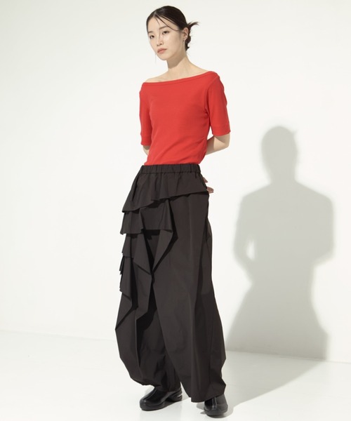 TAAKK/ターク】《STUDIOUS別注》 RUFFLE PANTS/フリルパンツ