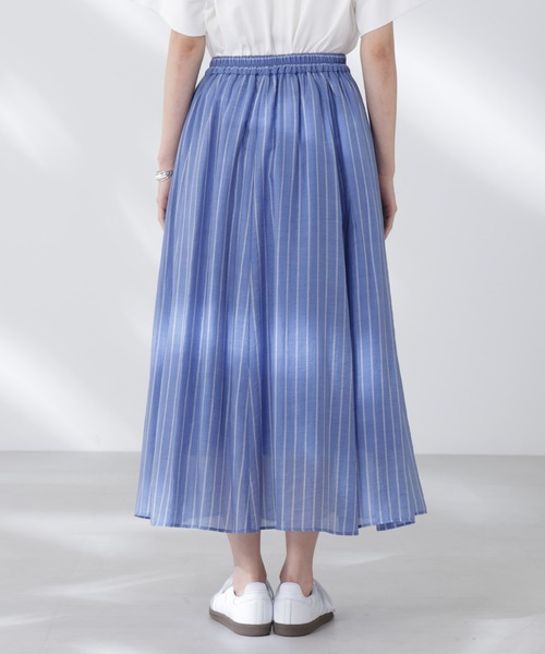 美品 Sarahwear ストライプ フレアスカート ストライプ柄Aラインフレアスカート 通販【ニッセン】