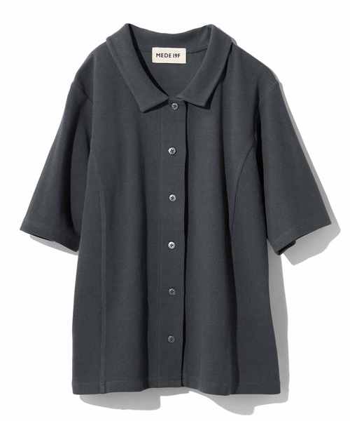 MEDE19F（メデジュウキュウ）の「ＭＥＤＥ１９Ｆ　ベアテレコカットソーシャツ（シャツ/ブラウス・レディース・ライトイエロー/チャコールグレー・M/L/LL）」の16枚目の写真