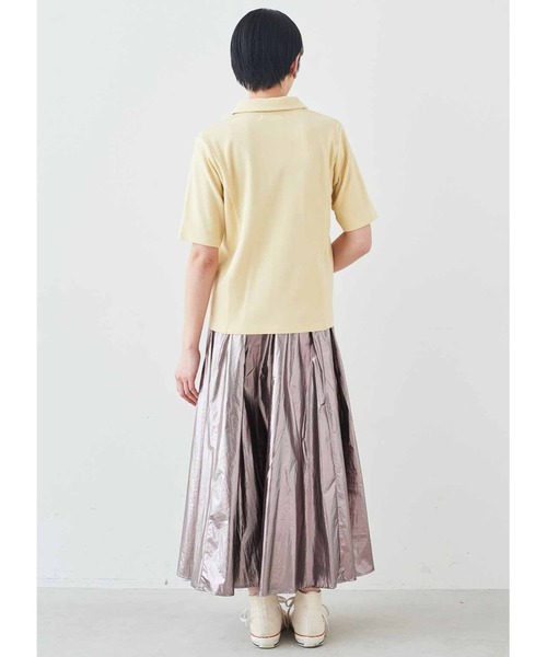 MEDE19F（メデジュウキュウ）の「ＭＥＤＥ１９Ｆ　ベアテレコカットソーシャツ（シャツ/ブラウス・レディース・ライトイエロー/チャコールグレー・M/L/LL）」の10枚目の写真