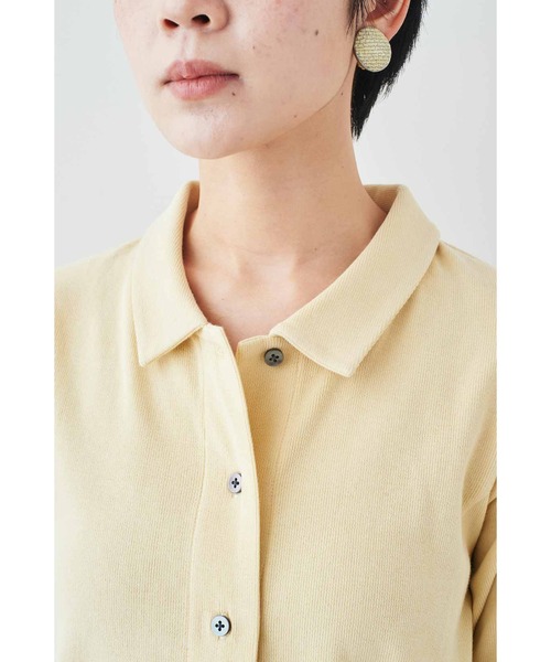 MEDE19F（メデジュウキュウ）の「ＭＥＤＥ１９Ｆ　ベアテレコカットソーシャツ（シャツ/ブラウス・レディース・ライトイエロー/チャコールグレー・M/L/LL）」の15枚目の写真