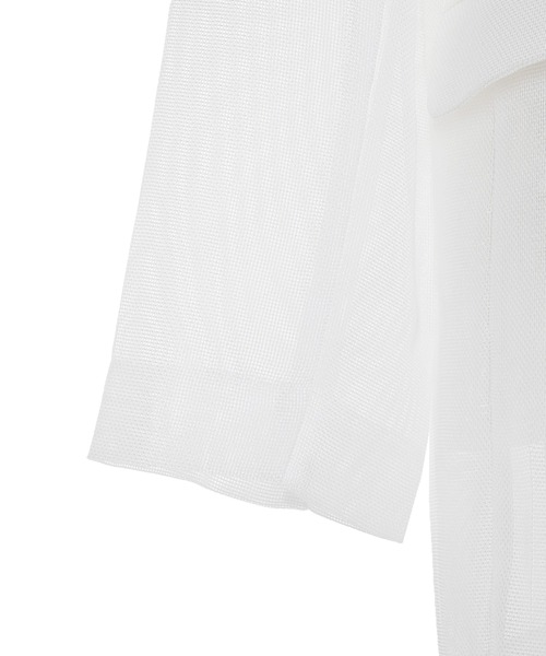 Narcissus（ナルシス）の「メッシュテーラードジャケット（テーラードジャケット・レディース・ホワイト/ブラック・FREE）」の6枚目の写真