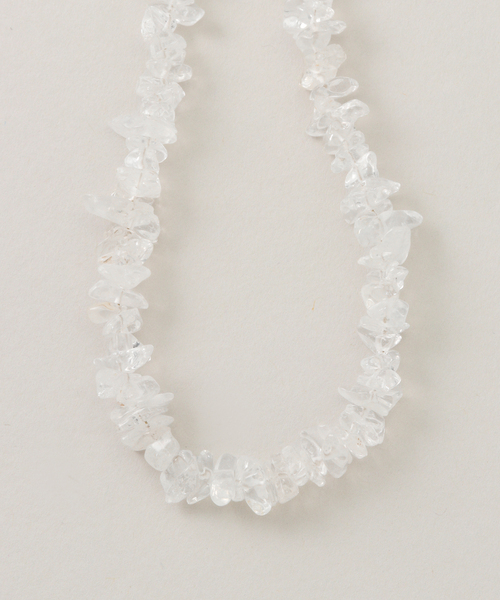 SHASHI（シャシ）の「SHASHI/シャシ クリアネックレス SH-N578（ネックレス・レディース・ホワイト・FREE）」の4枚目の写真