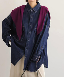 JOURNAL STANDARD - ジャーナルスタンダードレリューム デニムシャツ ロングシャツ ビッグシルエット デニムオーバーサイズシャツ(506526206) | ジャーナル
